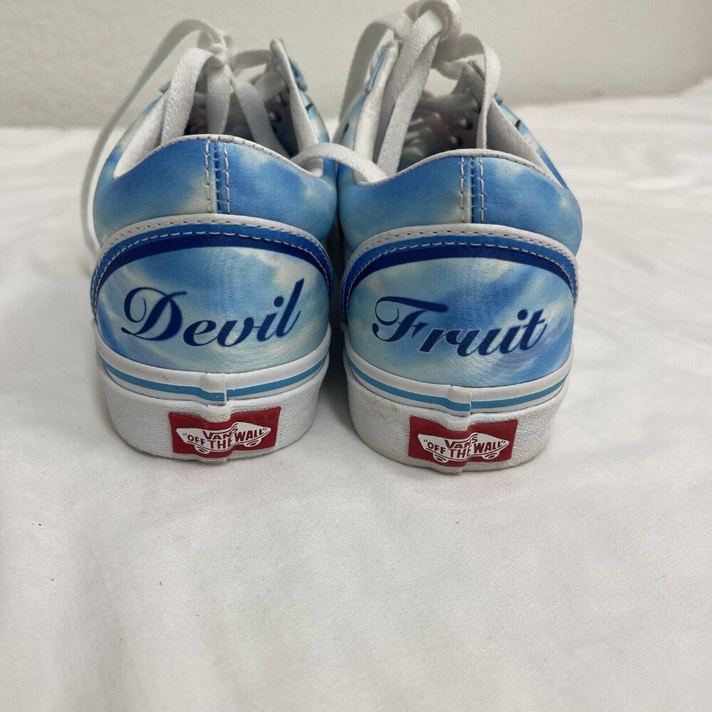 VANS One Piece Old School Devil Fruit Flats Womens 7.0 Colorful Lace Up Logo 5.5 - Picture 5 of 8